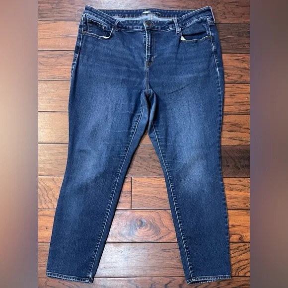 Old Navy Pop Icon Skinny Denim Jeans Women’s Plus Size 18 (39x29) - Picture 2 of 5